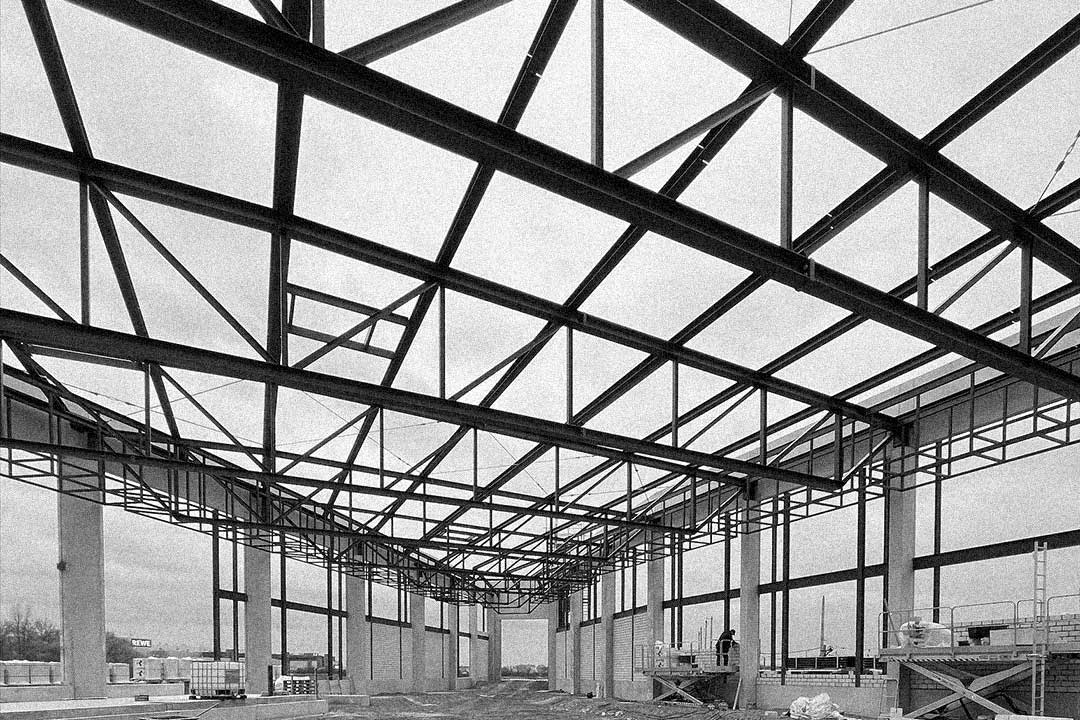 Straßenbahnbetriebshof Nord Magdeburg Stahltragwerk