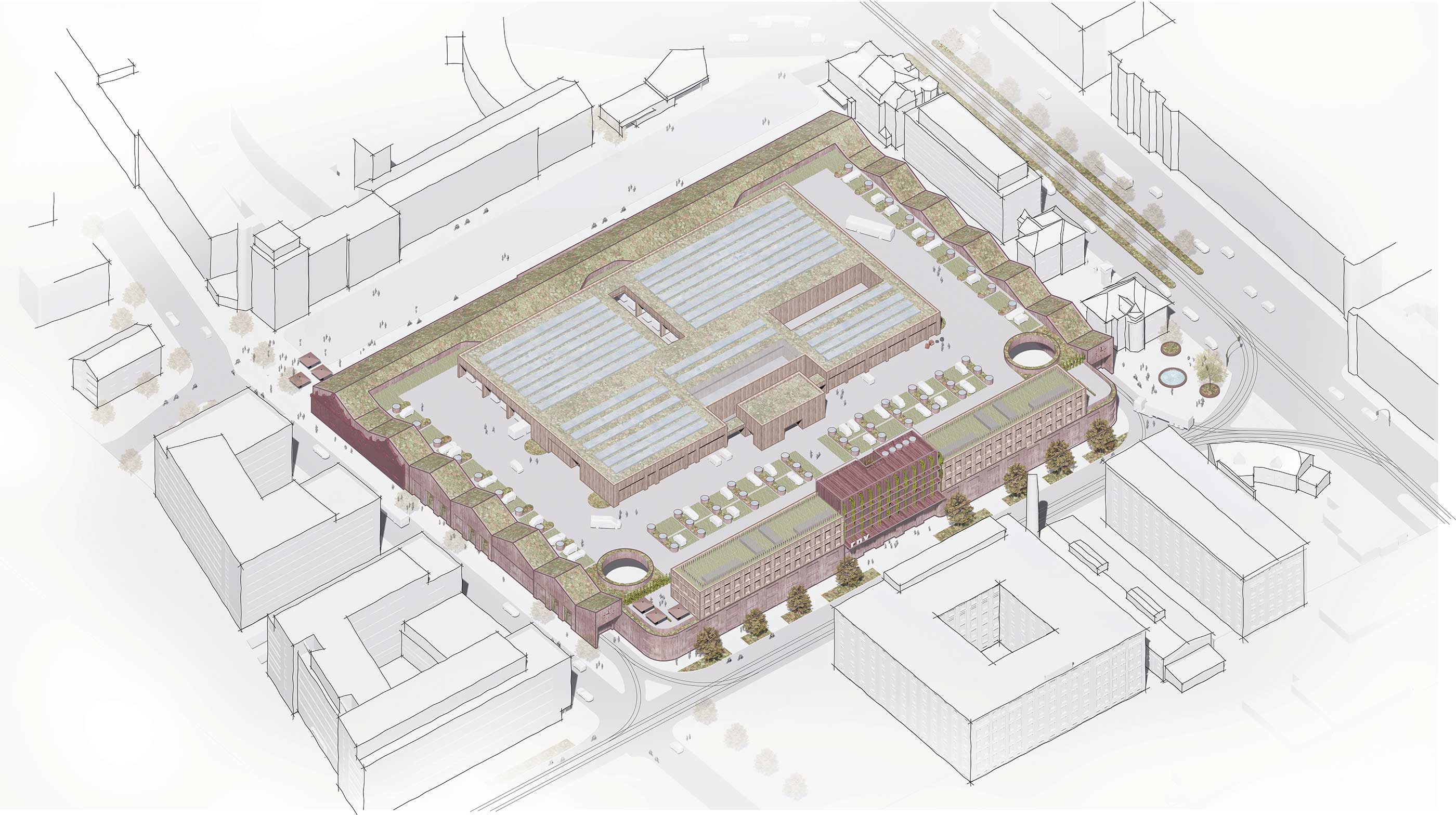 Lageplan_Betriebshof_Heidelberg_PLANUNGXGRUPPE_Architekten_Generalplaner Axonometrie_Betriebshof_Heidelberg_PLANUNGXGRUPPE_Architekten_Generalplaner